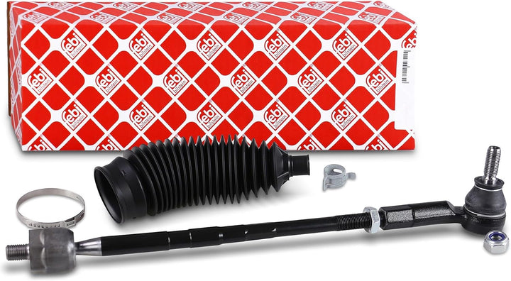 febi bilstein 44344 Spurstange mit Lenkmanschettensatz , 1 Stück Vorderachse rechts Single, Vorderac
