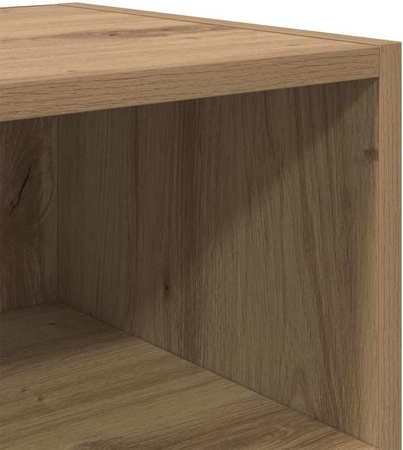 vidaXL Nachttische 2 Stück Artisan Eiche 40x30x50 cm Holzwerkstoff Handwerklich Gefertigter Eichenho