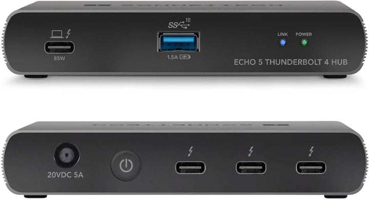 Sonnet Echo 5 Thunderbolt 4 Hub - Kompakter universeller Thunderbolt-4-Hub mit Vier Thunderbolt-4-Po