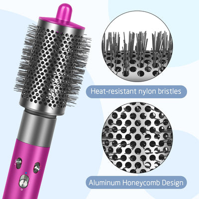 MOPEI Grosse Runde Volumenbürste Haartrockneraufsatz Kompatibel mit Dyson Airwrap Multi-Haarstyler,