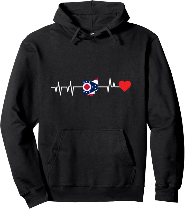 Ohio Herzschlag Pullover Hoodie