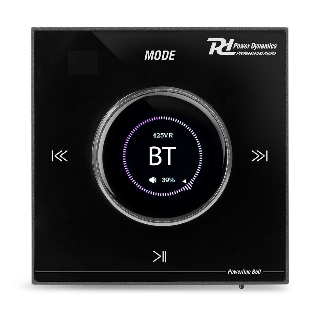Powerline B50B Wand Stereo Verstärker - Audio Verstärker Bluetooth Unterputz-Einbau System mit 50 Wa