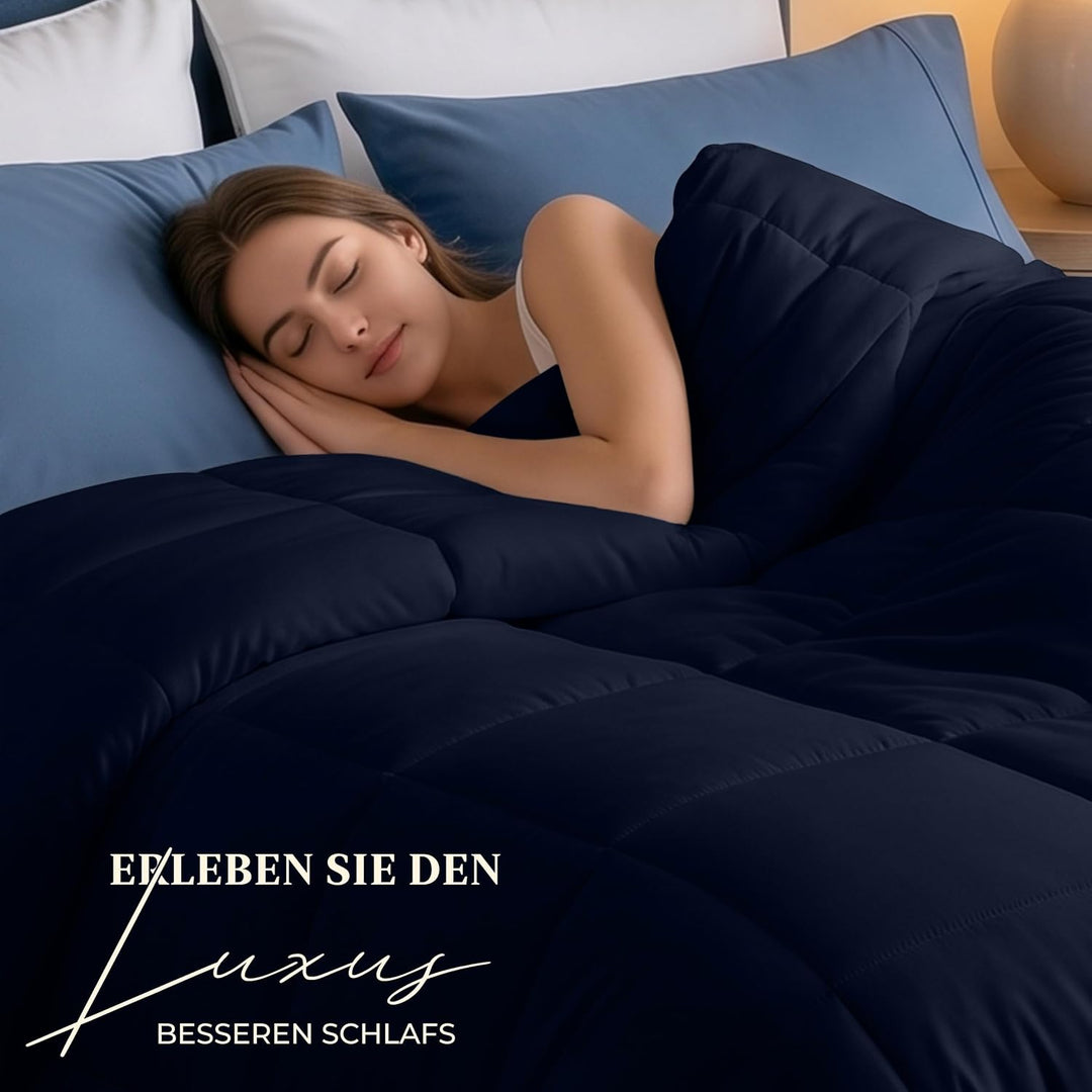 Utopia Bedding Bettdecke 220 x 240 cm, leichte Bettdecke mit Polyesterfüllung für 4 Jahreszeiten, Mi