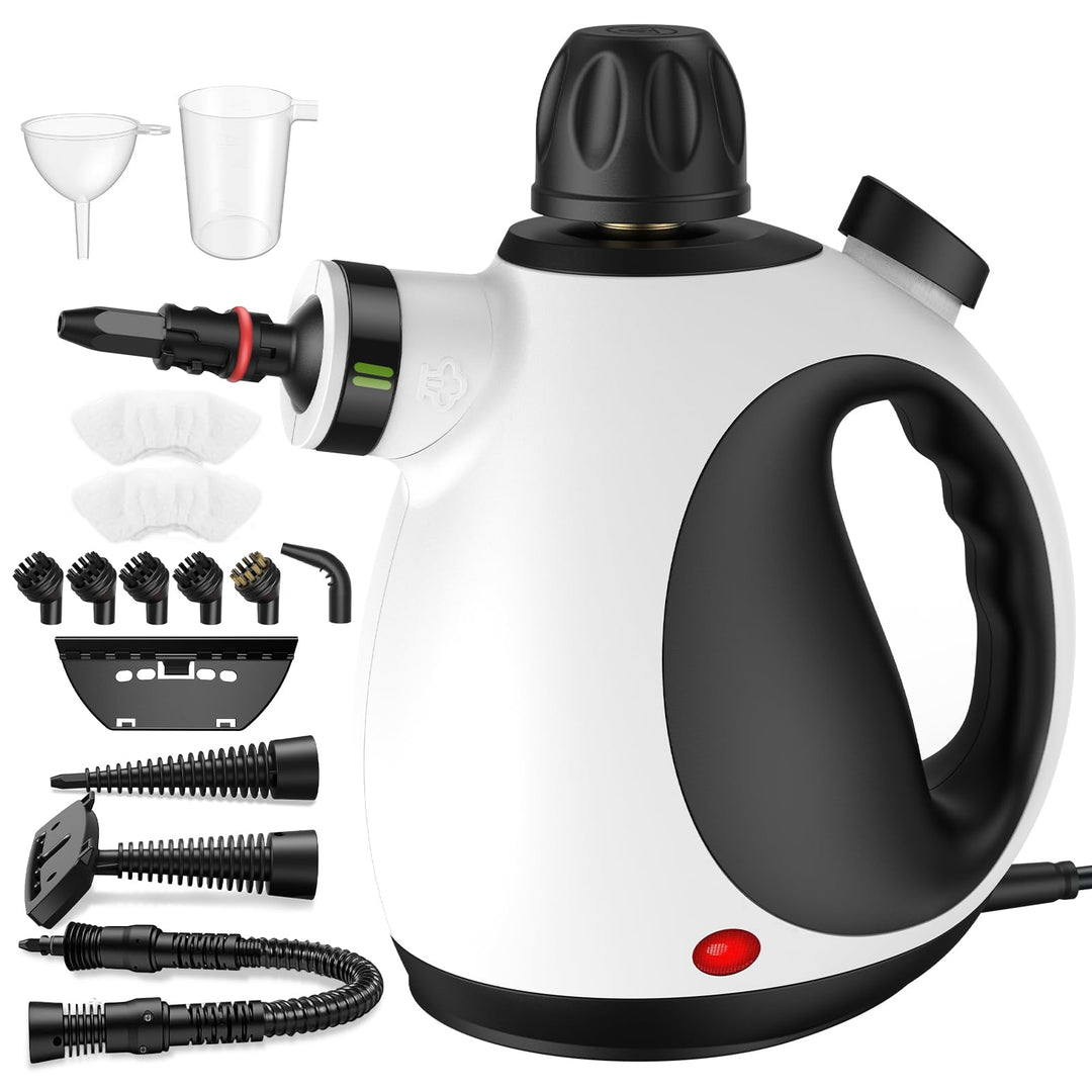 Dampfreiniger Handgerät,1050W Hochleistung Steam Cleaner mit Sicherheitsverriegelung,350ml Tank Hand