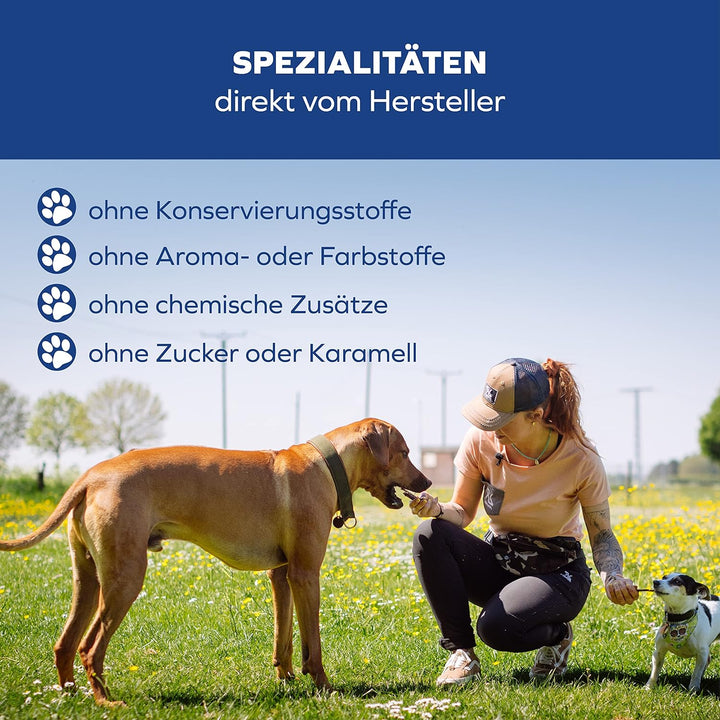 Ochsenziemer für Hunde – 30cm grosse Kauartikel - 2 Stck. für langanhaltenden Kauspass 150 g (1er Pa