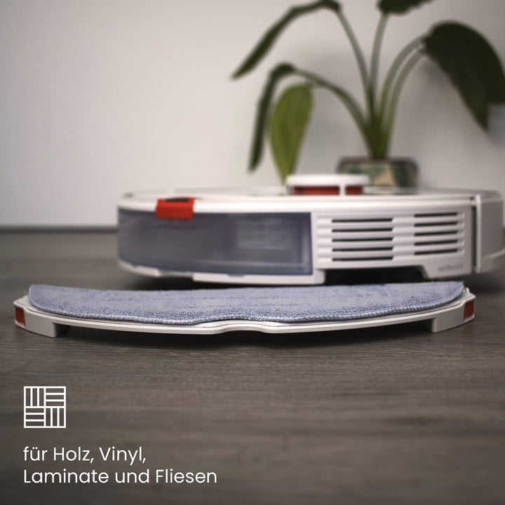 BiOHY Wischtücher Set (6er-Set) | kompatibel mit Roborock S8, S7, S7 +, MaxV Ultra, S7 Pro Ultra | W