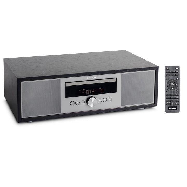 MEDION P64145 All in One Audio System (DAB+, CD, MP3, PLL UKW Radio, USB, Kompaktanlage, Elegantes D