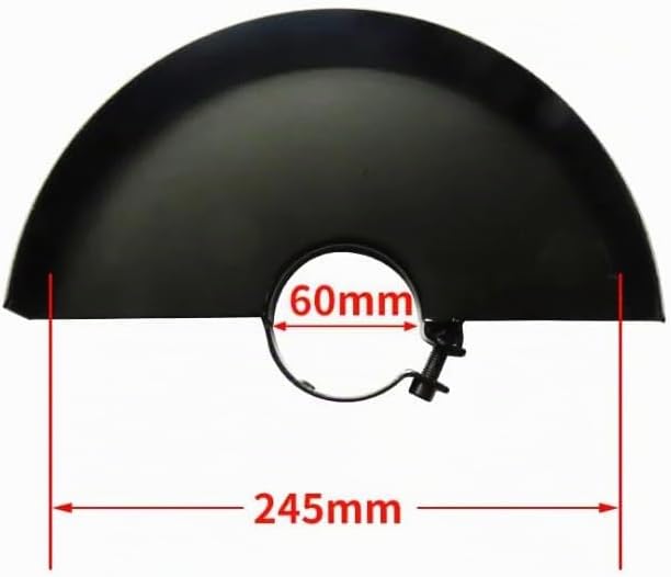 Trade-Shop Schutzhaube/Schutzabdeckung/Metallschutzhaube mit 60mm Aufnahme für 230mm Winkelschleifer