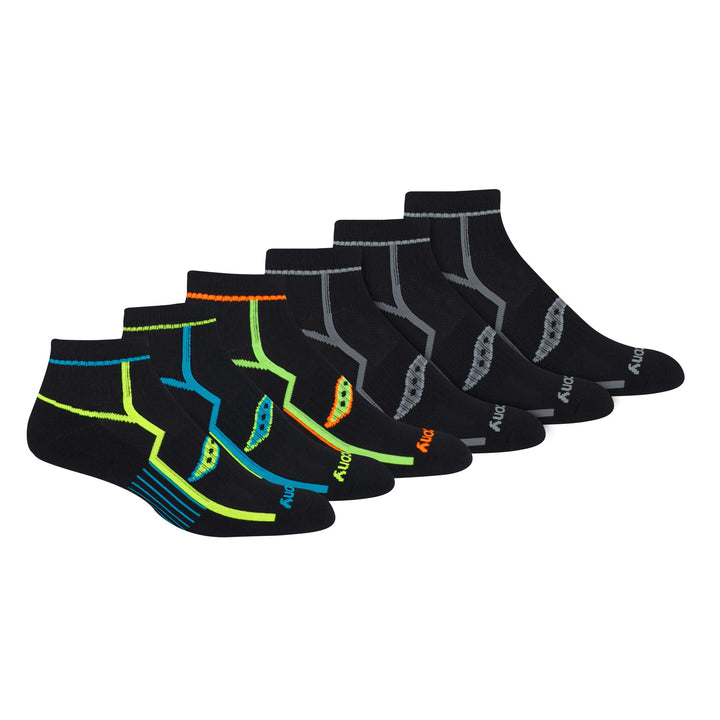 Saucony Herren Men's Multi-pack Performance Comfort Fit Quarter Socks Multi-Pack Bolt Performance Qu