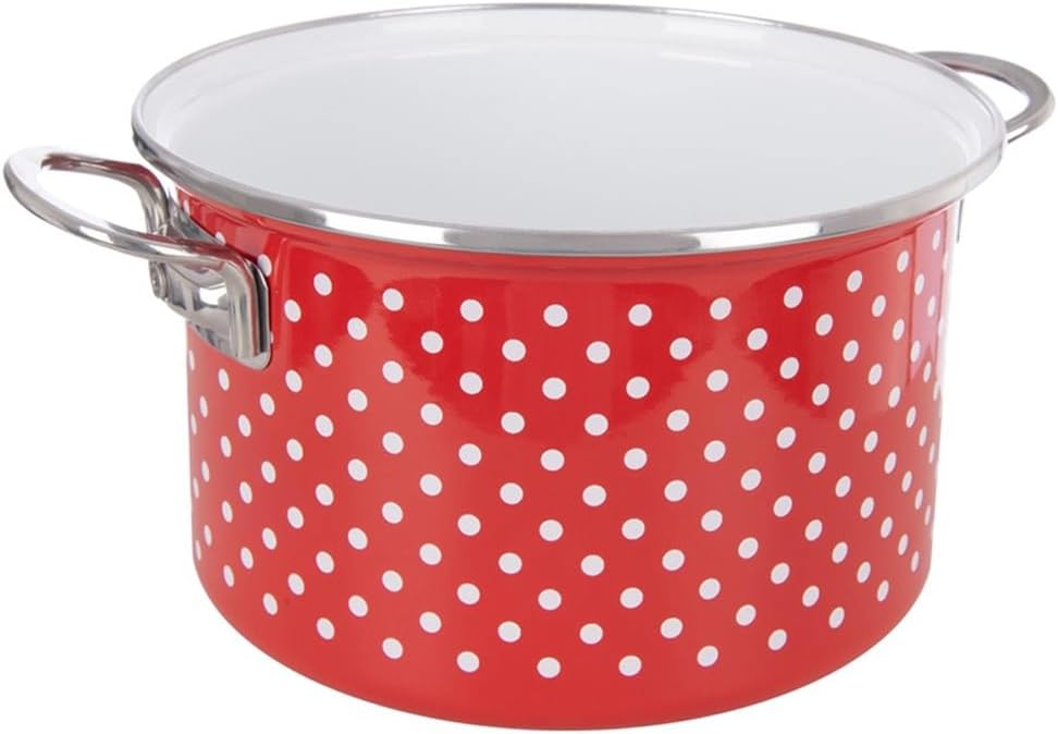 orion group Emaille Kochtopf 4 l Ø 22 cm – Praktischer Kochtopf mit ergonomischen Griffen – Für alle