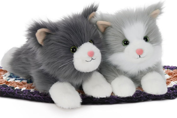 MorisMos süss 2 stücke Katze Kuscheltier Set, weich Kawaii 45cm Plüschkatze,deko Puppe Katze stoffti