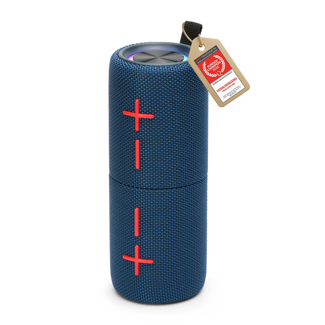 TZS First Austria - Magnetischer 2-in-1 Bluetooth Lautsprecher 10W - 2X 1200mAh - 10m Reichweite - 1