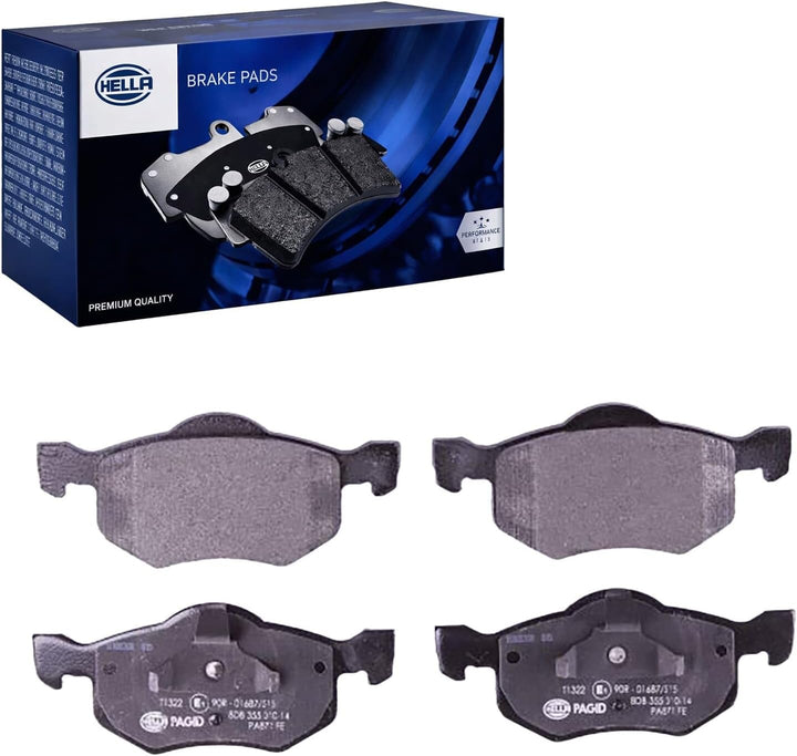 HELLA PAGID 8DB 355 010-141 Bremsbelagsatz - T1322 - Dicke/Stärke: 18.3mm - Bremssystem: Teves - nic