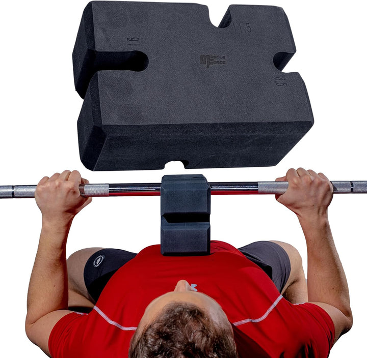 MuscleForge® Bankdrückblöcke, Bankdrücken Trainingsblock, Bankdrückbrett für Kraftdreikämpfer, Gewic