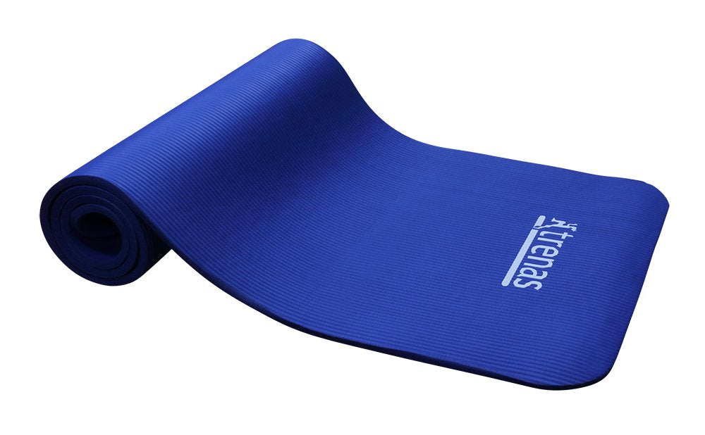 TRENAS Gymnastikmatte Profi - 180 cm 180 x 60 x 1 cm Blau, 180 x 60 x 1 cm Blau