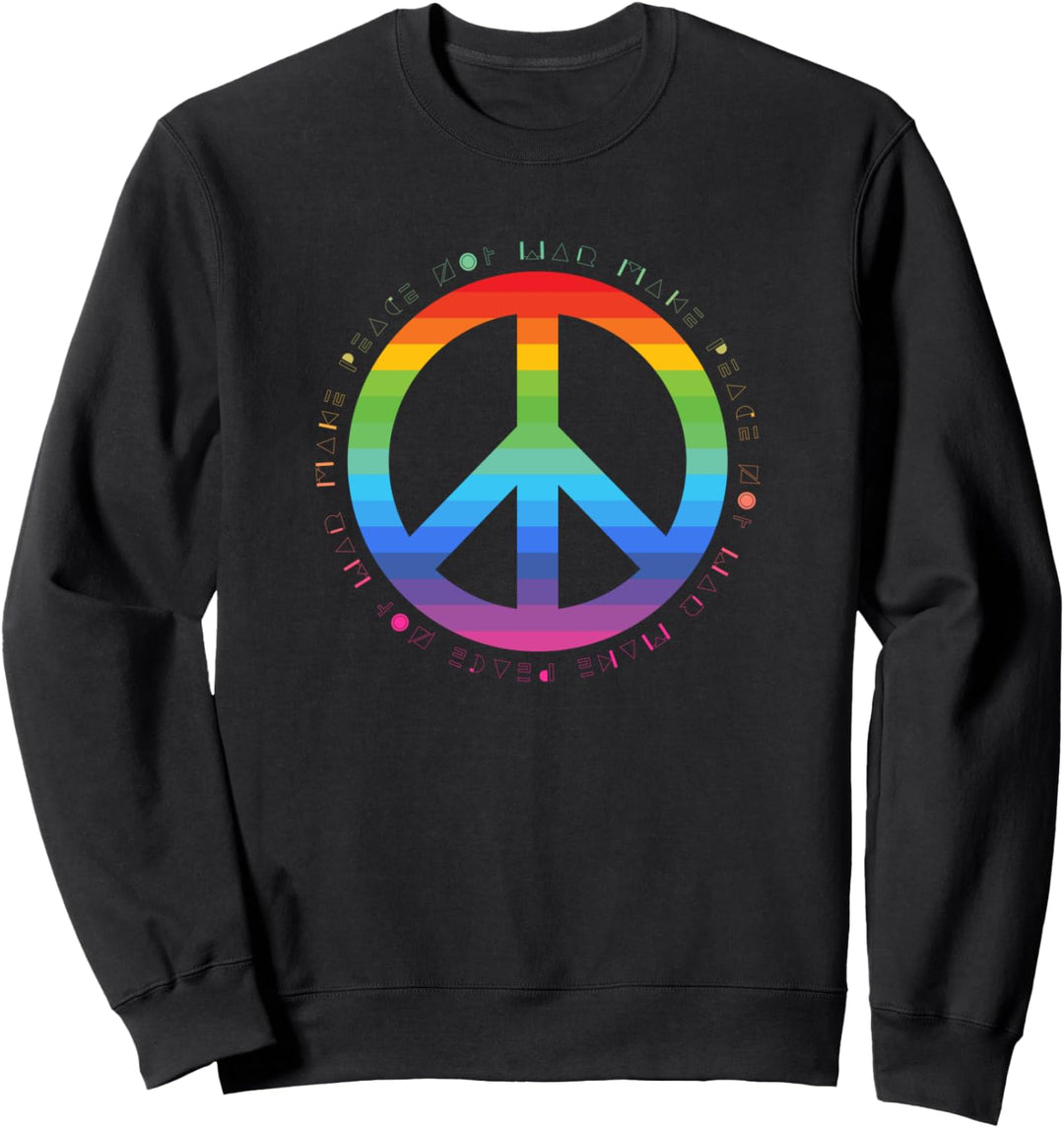 Make Peace Not War - Peace Zeichen - Friedenszeichen LGBTQi+ Sweatshirt