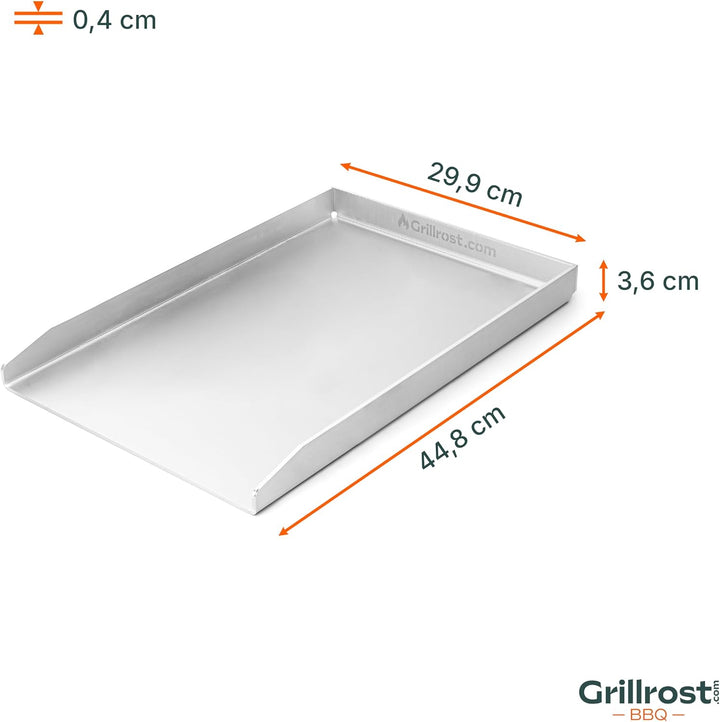 Edelstahl Grillplatte - Plancha 45 x 30cm - für Napoleon Freestyle und Rogue 365, 425, 525 45x30cm -