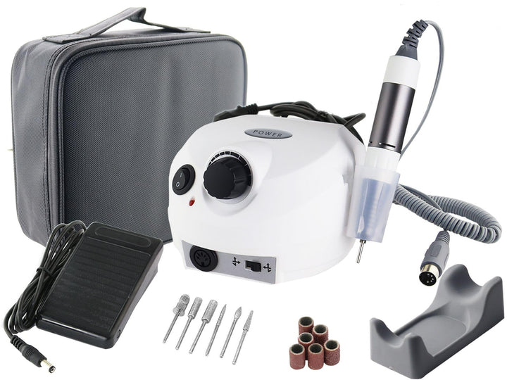 Professionelle elektrische Maniküre- / Pediküre - Fusspflegegerät als Kombi-Gerät mit hygienischer A