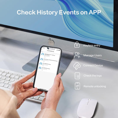 Lockin Smartes Türschloss G30 mit Keypad Pro, WLAN & App-Steuerung, Auto-Lock, Alexa- & Google-kompa