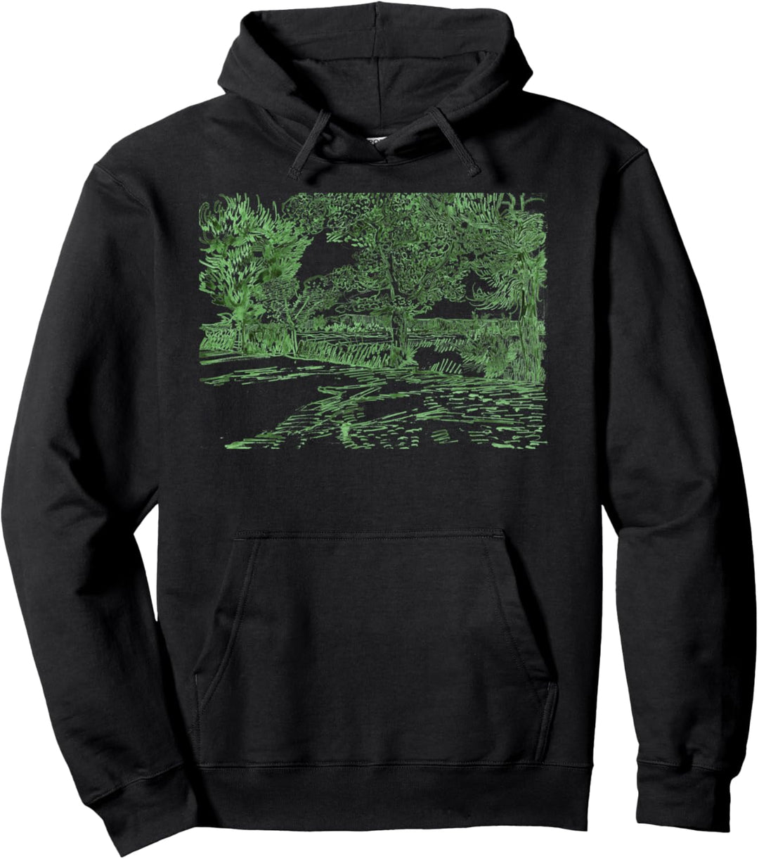 Vincent van Gogh: Landscape at Arles Berühmte Kunst Stilvoll Pullover Hoodie