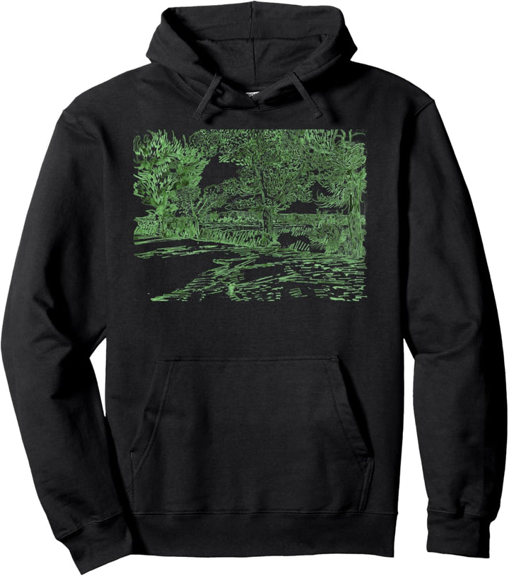 Vincent van Gogh: Landscape at Arles Berühmte Kunst Stilvoll Pullover Hoodie