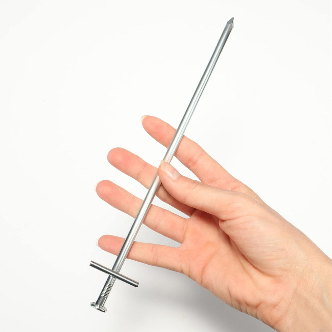 com-four® 25x Zelt-Heringe aus Stahl - Lange und robuste Erdnägel für Camping und Outdoor - ideal fü