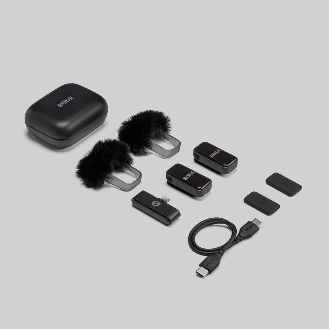 Rode Wireless Micro Drahtloses Mikrofon-System Light-ning mit Interview Micro Handadapter und keepdr