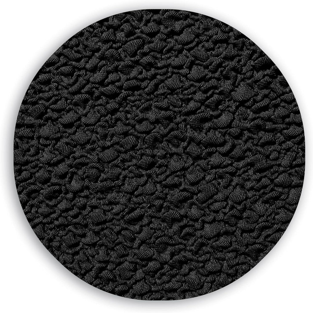 Milica Bezug für Ecksofa aus anpassbarem Stoff, normale Grösse (bis zu 450 cm), Farbe 10 Schwarz 10