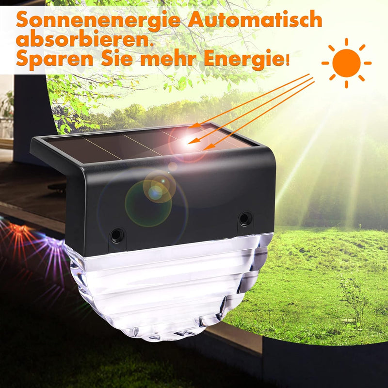 Solarlampen für Aussen Garten, Solar Lampe für Wasserdichte Solarleuchten Gartenlampen Dekoration So