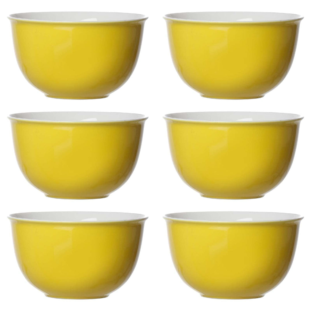 Ritzenhoff & Breker Doppio Müslischalen ø 14 cm, 6er Set, Schalen mit farbiger Aussenseite, Buntes M
