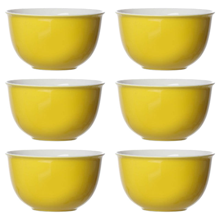 Ritzenhoff & Breker Doppio Müslischalen ø 14 cm, 6er Set, Schalen mit farbiger Aussenseite, Buntes M