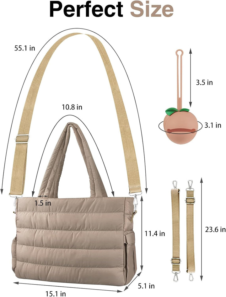 Diaper Bag With Pacifier Case-1 Wickeltasche Cosody Mommy Bag Kaki, Kaki