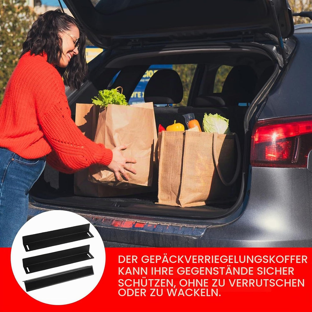 3 Stück Kofferraum Organizer Klett, 30 * 4 * 5 CM Gepäckfixierung Kofferraum Klett, Kofferraum Klett