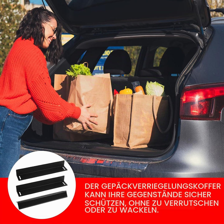 3 Stück Kofferraum Organizer Klett, 30 * 4 * 5 CM Gepäckfixierung Kofferraum Klett, Kofferraum Klett