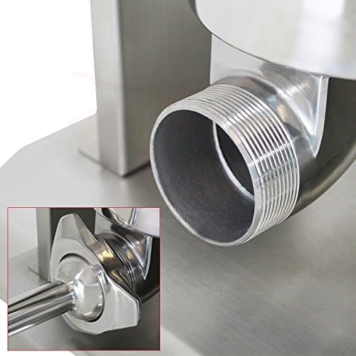 Beeketal 'BT010' Edelstahl Industrie Wurstfüllmaschine (10 L Volumen) SGS-geprüft, Profi Wurstfüller