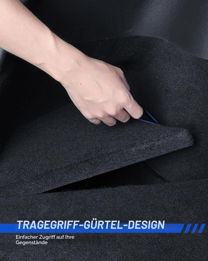 Kofferraum Organizer 2 Pcs für Tesla Model 3 2024-2025 TPE Kofferraum Aufbewahrungsbox mit Beflockun