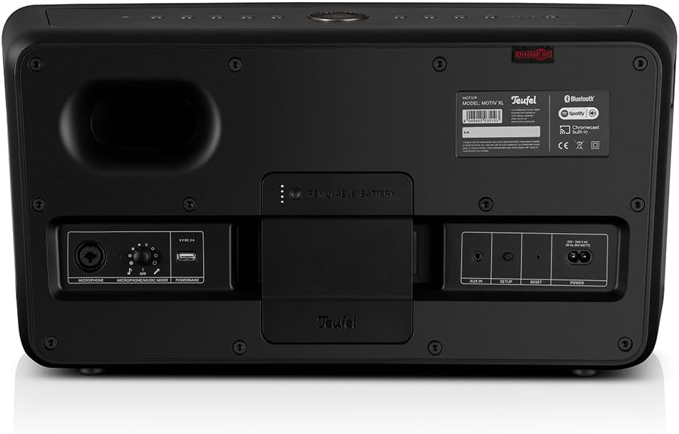 Teufel Motiv® XL HiFi Smart Speaker mit WLAN 210 Watt Kraftvoller Multiroom Schwarz, Schwarz