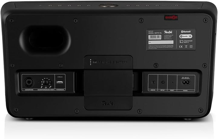 Teufel Motiv® XL HiFi Smart Speaker mit WLAN 210 Watt Kraftvoller Multiroom Schwarz, Schwarz