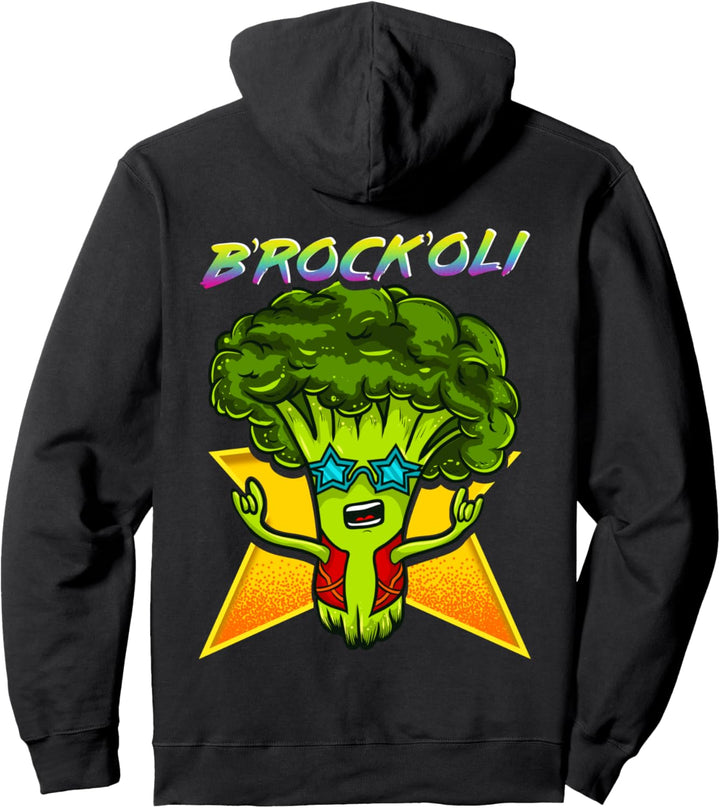 Rockender Brokkoli - Veganismus und Rock 'n' Roll Pullover Hoodie