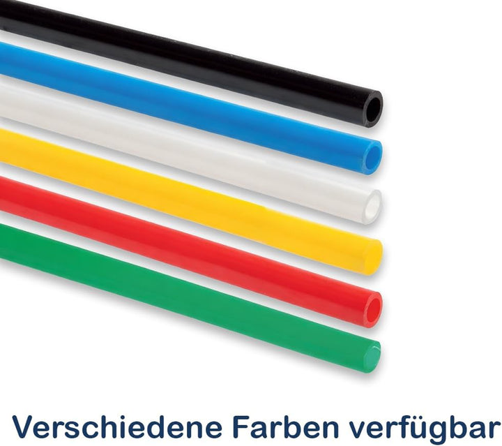 Polyamid Druckluft Schlauch PA Pneumatikschlauch, 6mm aussen, 50 m Rolle, Farbe: natur