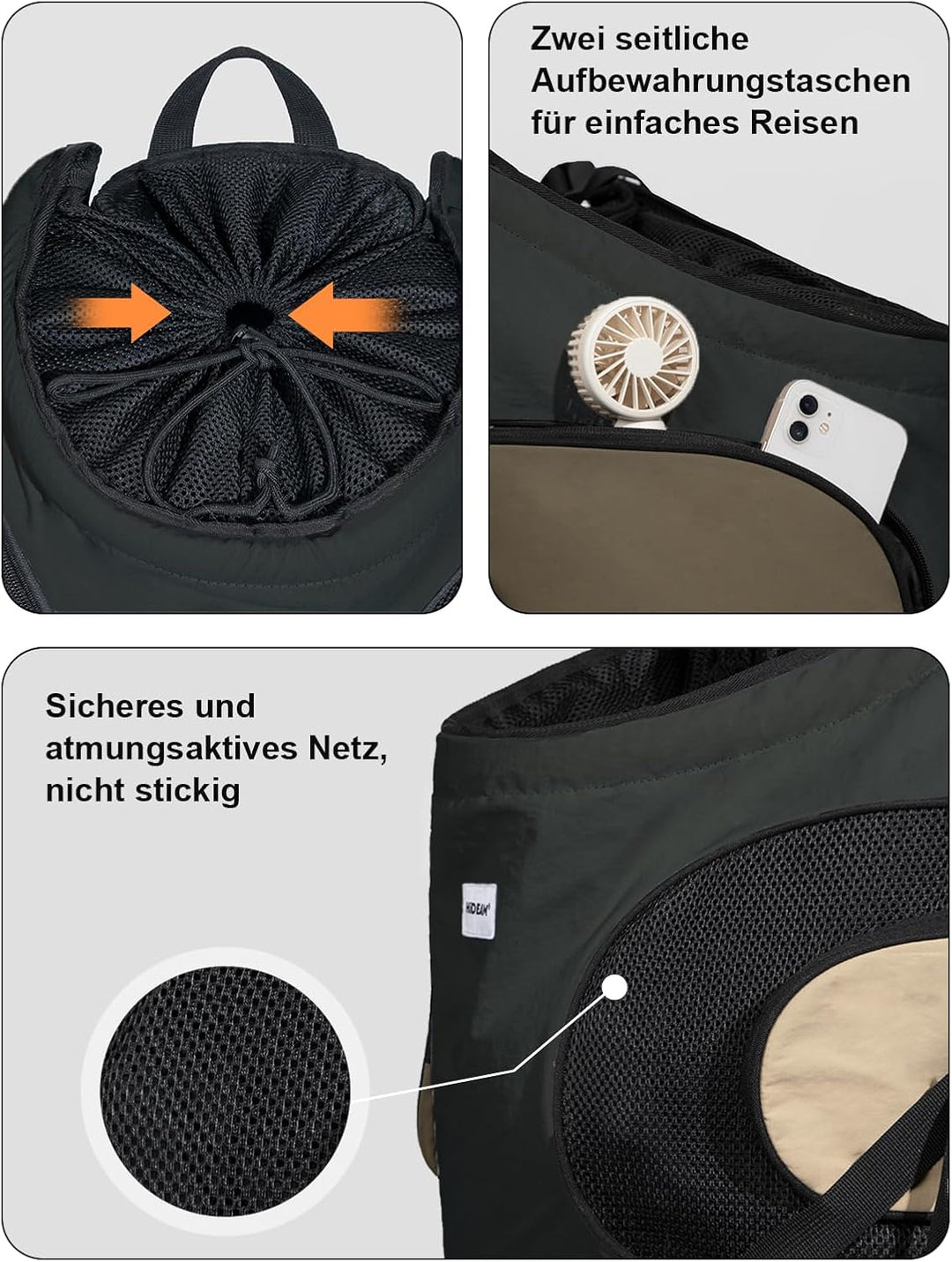 Hundetragerucksack，Hund Tragetasche für Kleine Mittelgrosse Hunde und Katzen，Hunderucksack bis 8.5kg