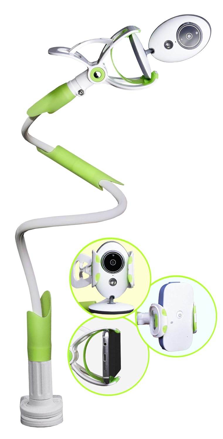 Babyphone Halterung, Befestigung für Babyfon mit Kamera oder Audio Gegensprechfunktion und Smartphon