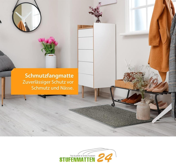 Kettelservice-Metzker® Schmutzfangmatte | Sauberlaufmatte | versch.Farben & Grössen | beige-schwarz