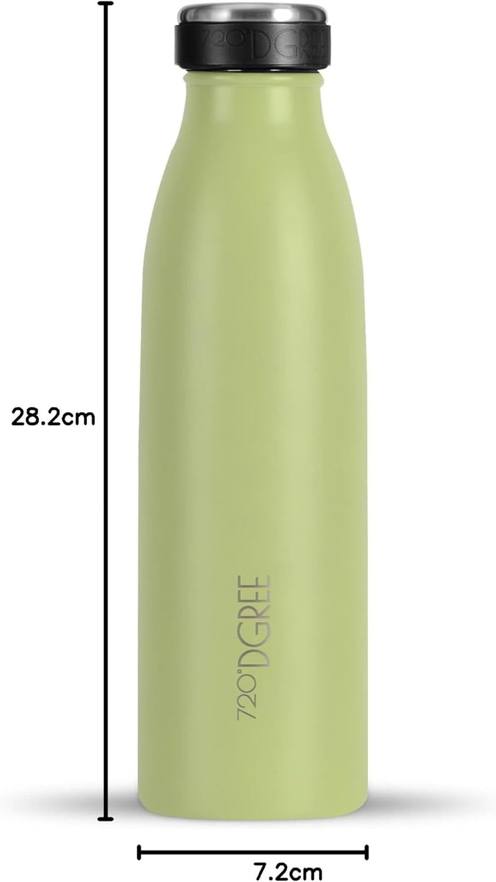 720°DGREE Edelstahl Trinkflasche “milkyBottle” - 500ml - Perfekt für Kinder, BPA-Frei, Auslaufsicher