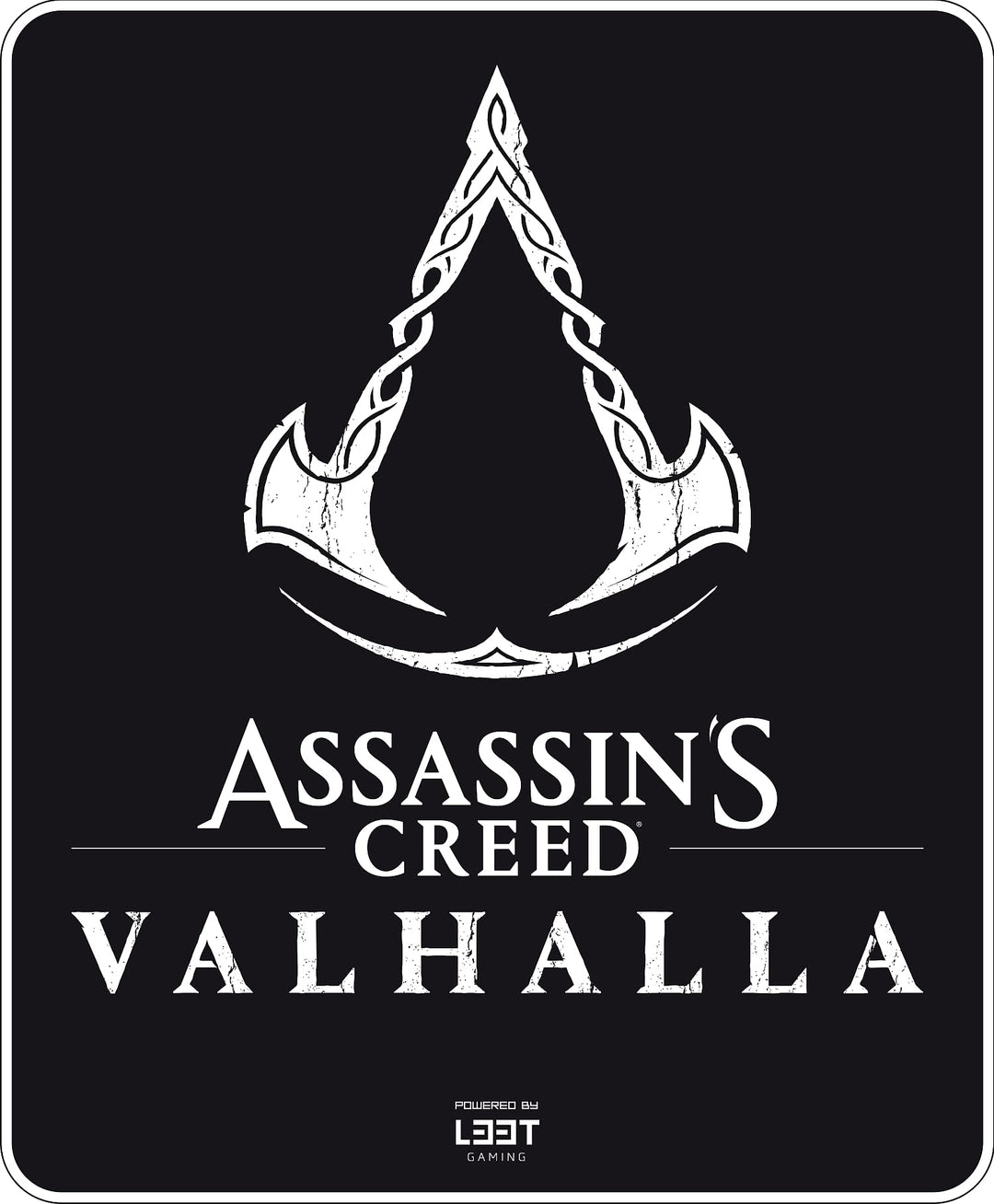 L33T Gaming Fussboden-Matte Assassin's Creed Valhalla Design 120 x 99 cm, Stuhlunterlage Bodenschutz