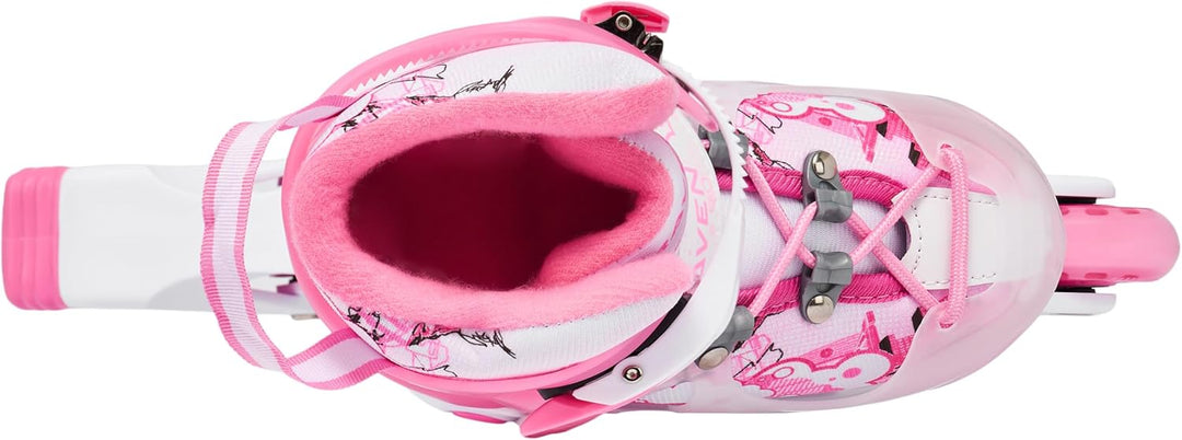 Raven 3in1 Verstellbare Kinder Inline Skates Princess - Inliner Triskates - Rollschuhe Kugellager Ab