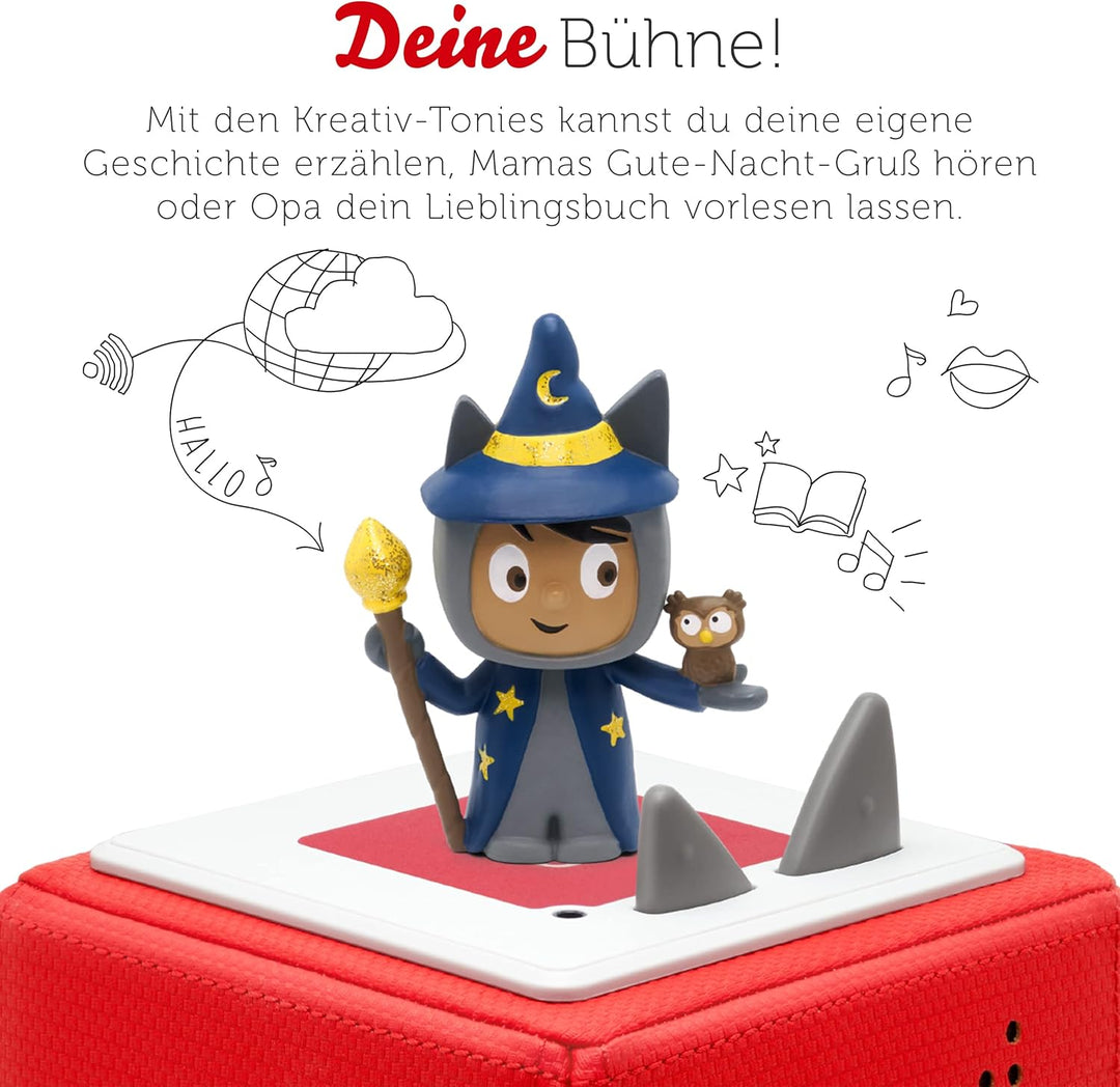 tonies Hörfigur für Toniebox, Kreativ Zauberer, zum Selbstbespielen, 90 Minuten Speicher für eigene