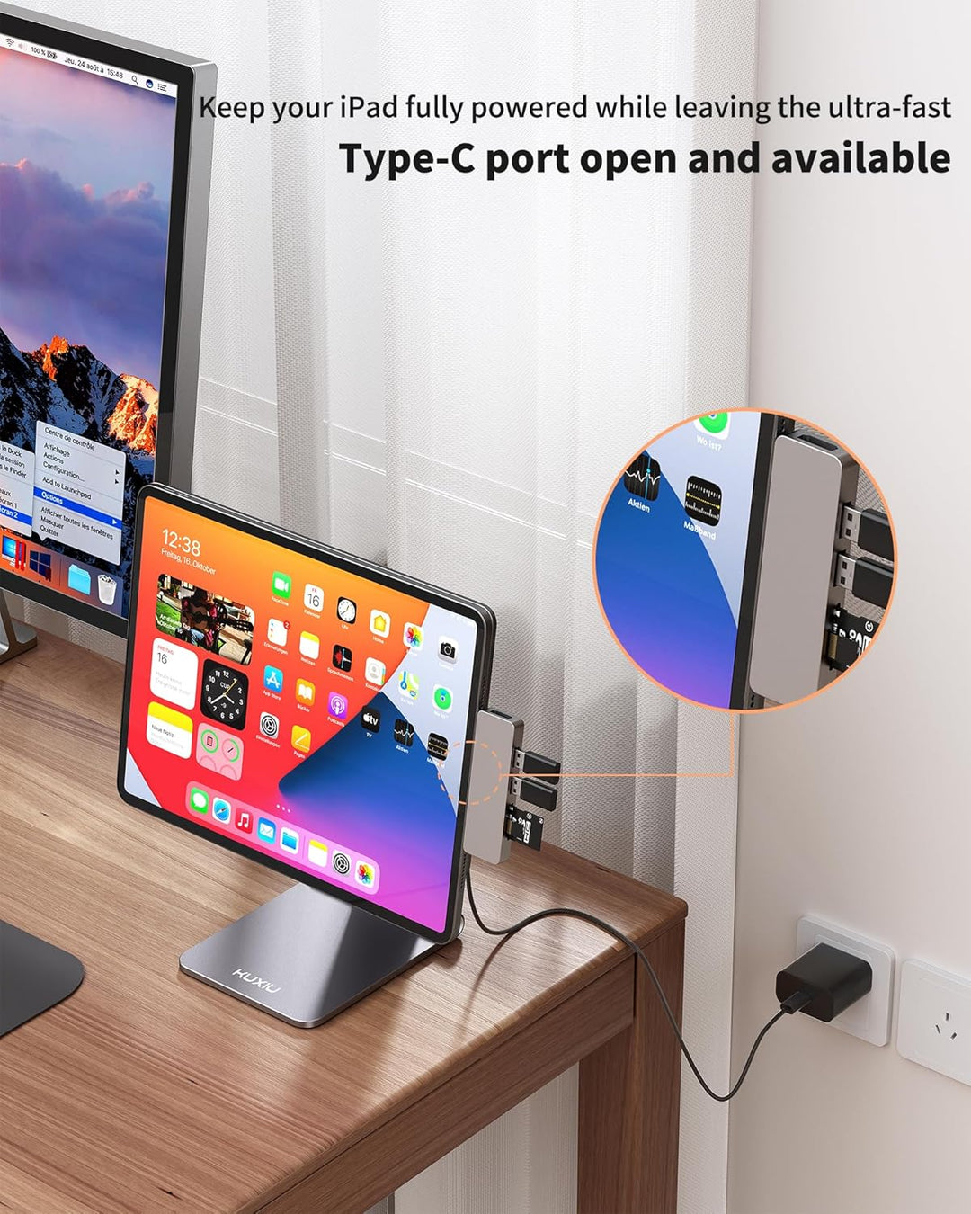 KU XU X33 PRO MAX Magnetische Ladestation und Ständer für Tablets iPad Pro M4 2024-11-Zoll, Nur für