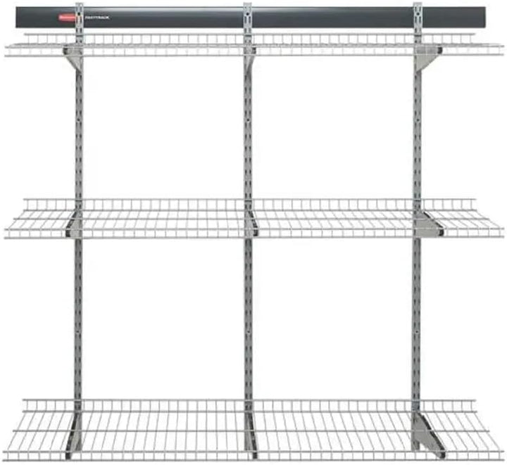 Rubbermaid Fasttrack Schienenaufbewahrung, 91,4 x 30,5 cm, 3 Regalböden, 159 kg pro Regal, für Zuhau