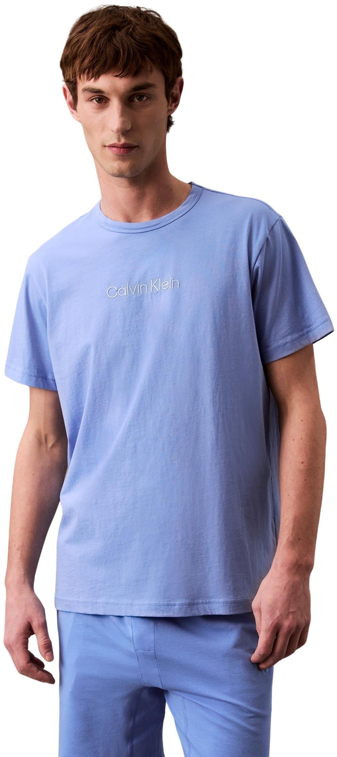 Calvin Klein Herren T-Shirt CK Kurzarm Rundhalsausschnitt mit Print Artikel NM2170E S/S Crew Neck S